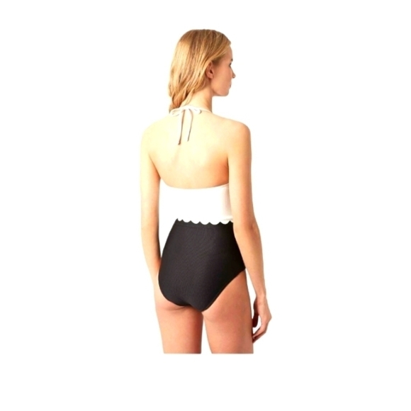 Cupshe NWT 1 Piece swimwear small double scalloped trim - Picture 5 of 14